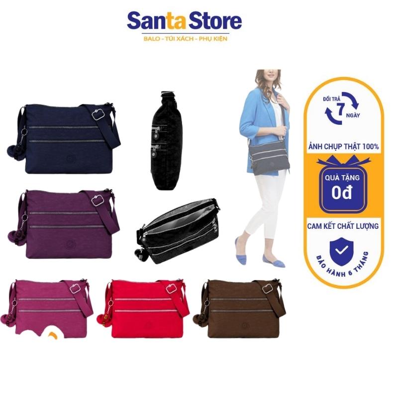 Túi vải đeo chéo nữ Kipling MS1801 thời trang cao cấp đeo vai đựng điện thoại, ví tiền, nhiều ngăn tiện ích SANTA STORE