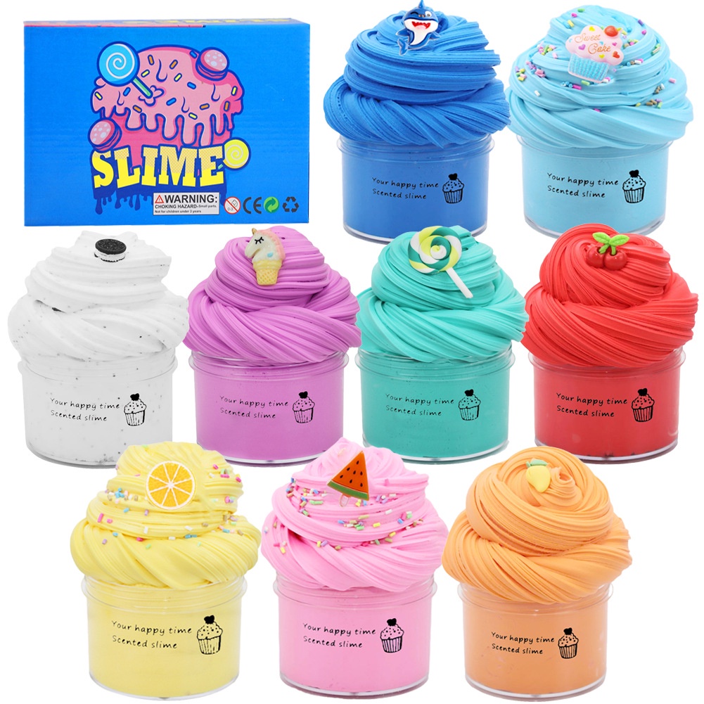 Ultra Bộ Đất Sét Bùn cotton Siêu Nhẹ 9 Màu Tự Làm Đồ Chơi Cho Bé