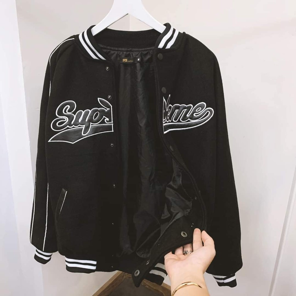 Áo BomBer / Áo bóng chày SUPERMEN Nam Nữ Siêu Hot Áo Hot Trend Fom Dáng Trẻ Trung Năng Động