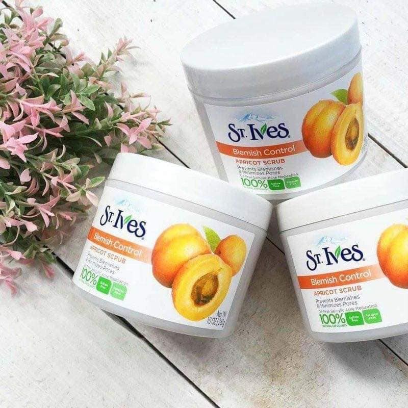 Tẩy Da Chết Body St. Ives Acne Control Apricot Scrub 283g