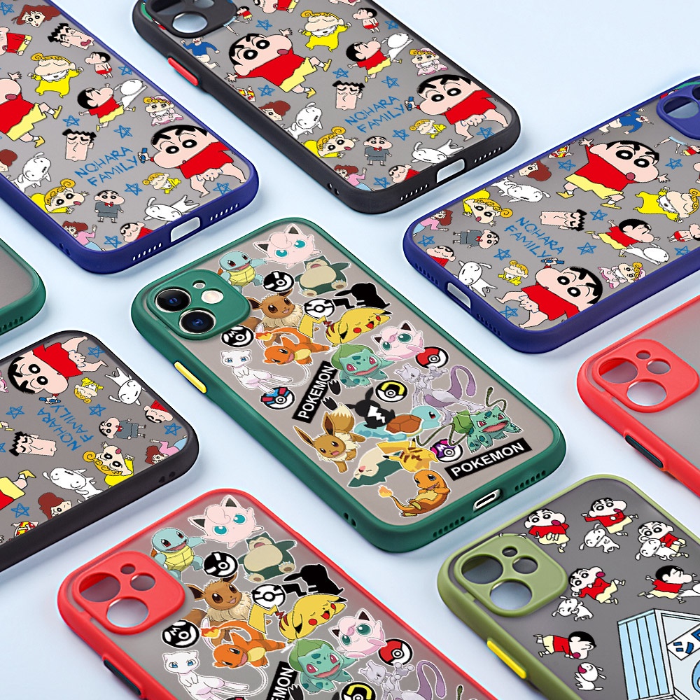 NOHON Case For SAMSUNG S22 ULTRA S10 LITE S20 PLUS S21 S8 S9 S10E POKEMON skin feel Anti-Drop Anti-Scratch Cover