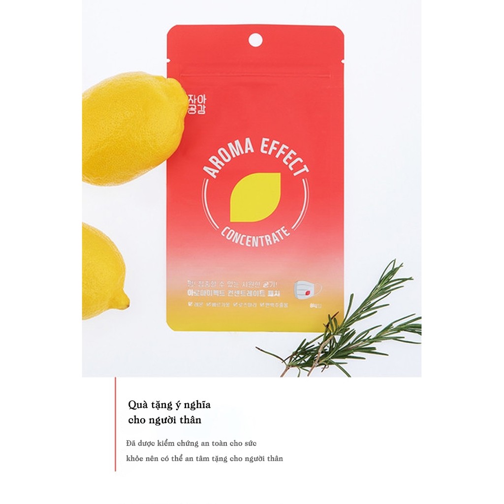 Miếng Dán Khẩu Trang Khử Mùi - Khử Khuẩn Trong 12 giờ AROMA EFFECT MASK PATCH_Mỹ phẩm Hàn Quốc chính hãng
