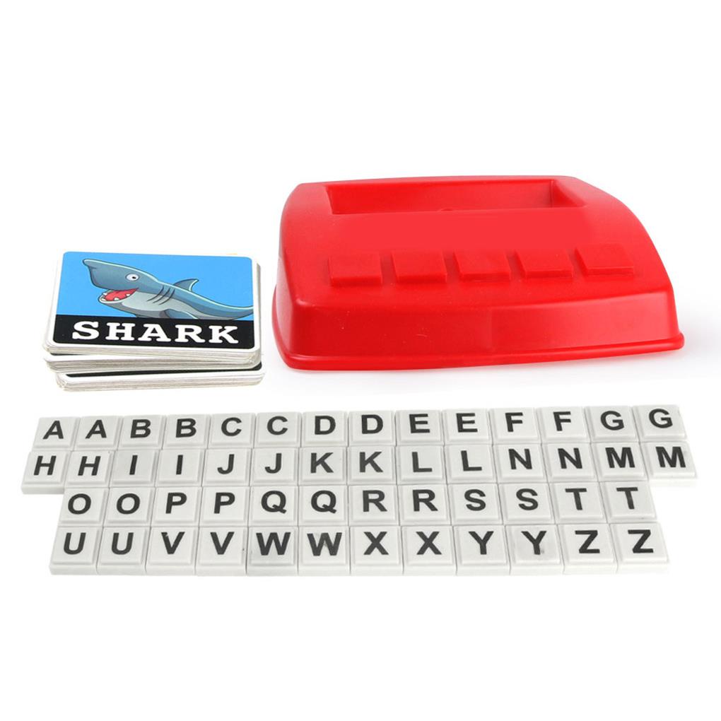 [Mapde] Baby Learning Toys English Alphabet Letters Spelling Cards Kid's Educational Literacy Toy Word Game Card for