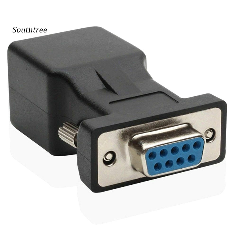 Đầu Chuyển Đổi Rs232 Db9 9-pin Sang Rj45 Female Ethernet