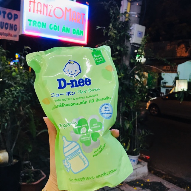 Nước rửa bình sữa DNEE organic trà xanh 600ml