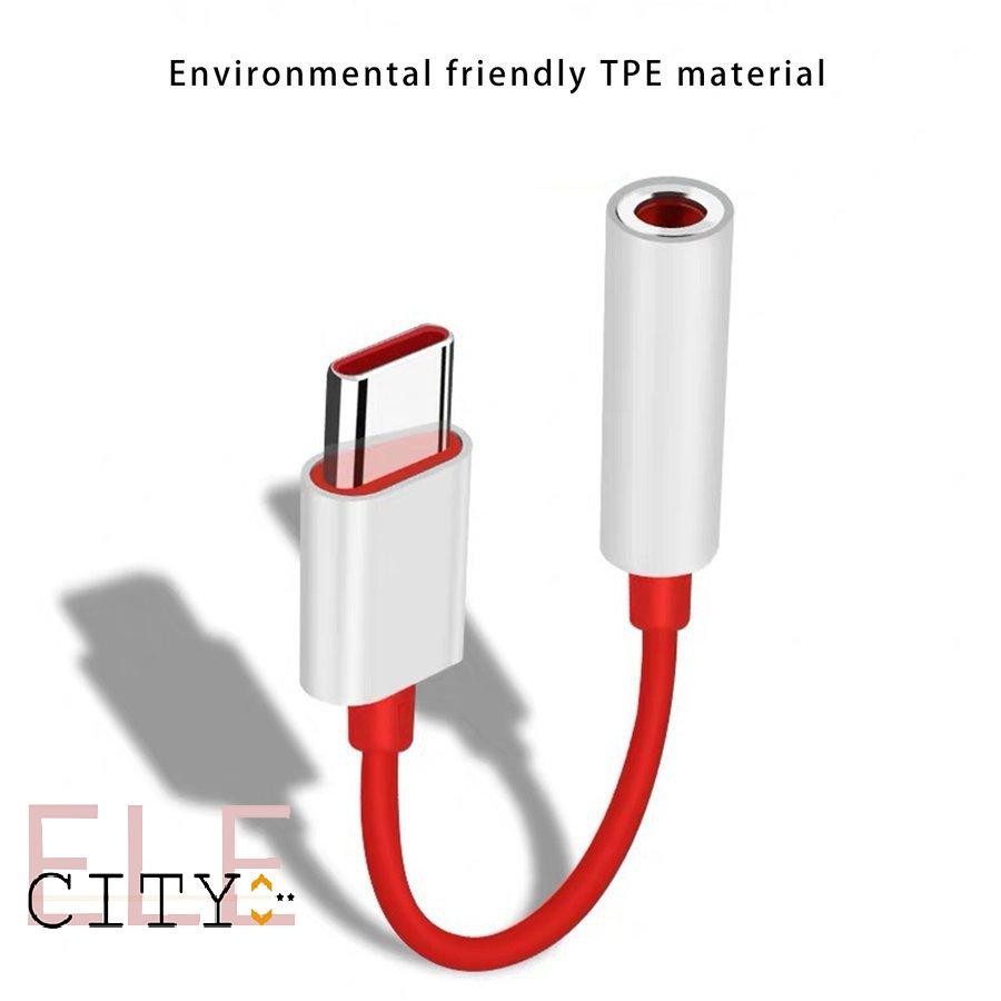 111ele} Type C To 3.5mm Audio Aux Headphone Jack Cable Adapter For Oneplus