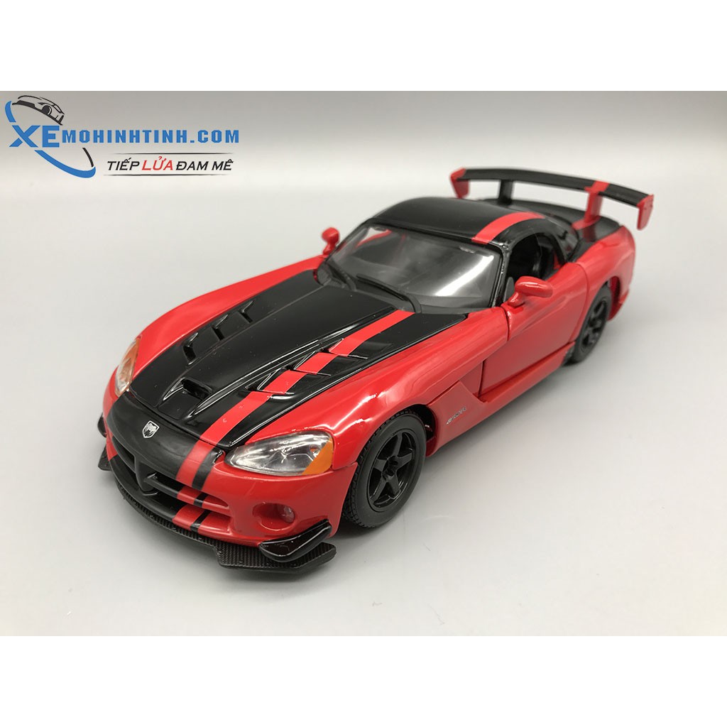 Xe Mô Hình Dodge Viper Srt10 Acr 1:24 Bburago (Đỏ Đen)