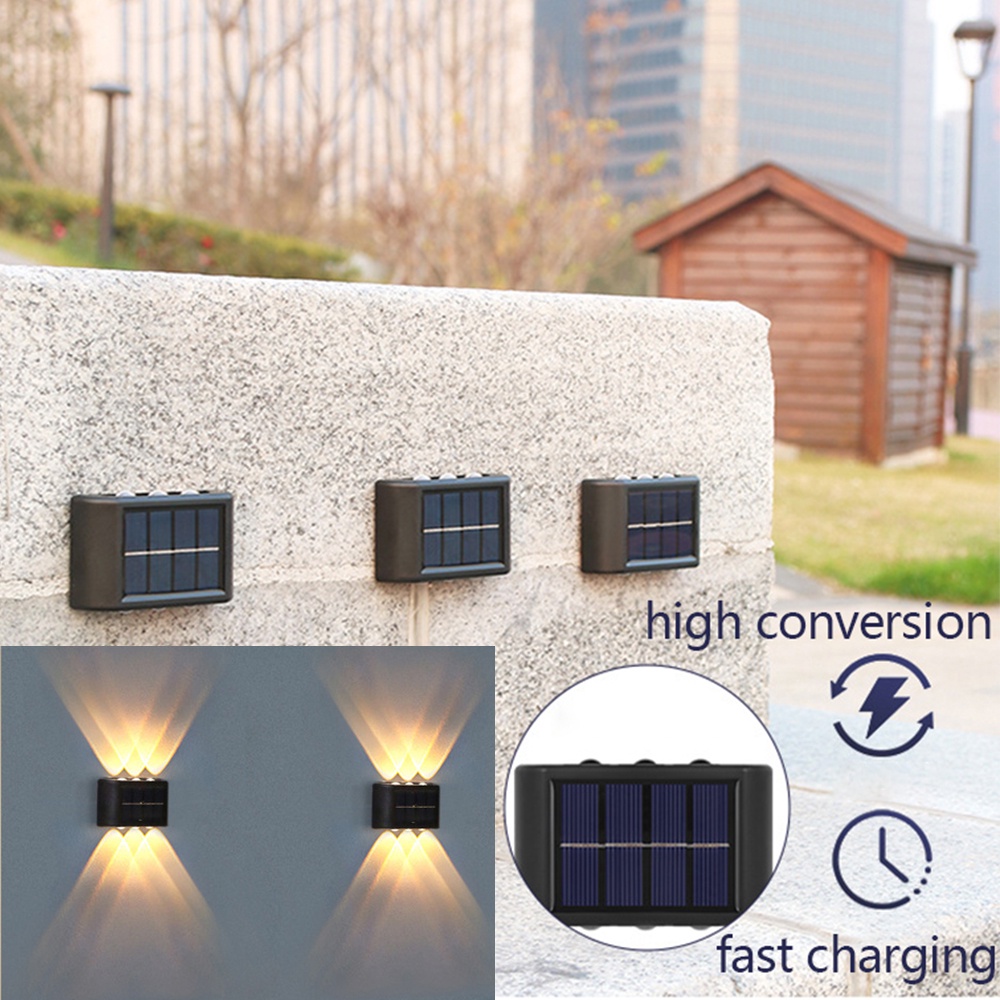 Đèn Led Ngoài Trời 8 Bóng 10 Bóng Sử Dụng Năng Lượng Mặt Trời