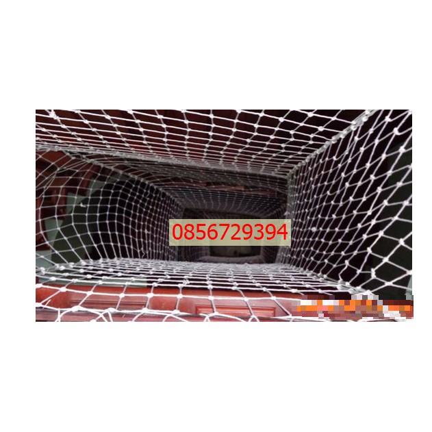 Lưới an toàn, lưới cầu thang kích thước rộng 0.8m x dài 10m (kèm dây buộc) kích thước mắt 5cm x 5cm