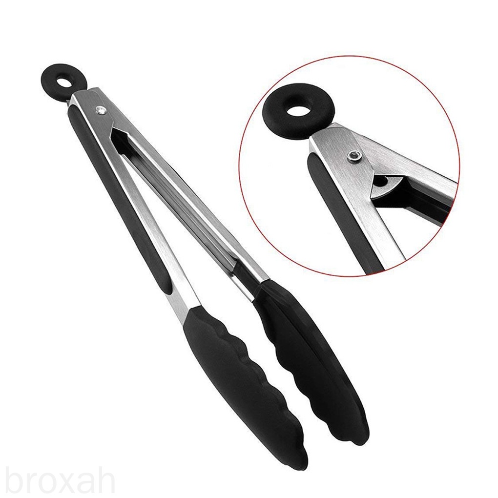 Kẹp Gắp Thức Ăn Bằng Thép Không Gỉ 9 Inch