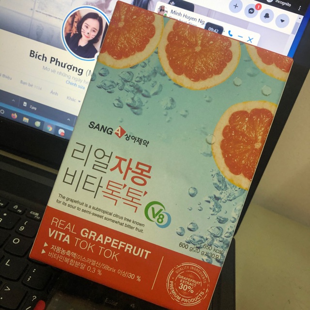 Trà bưởi hàn Quốc đẹp da thon dáng