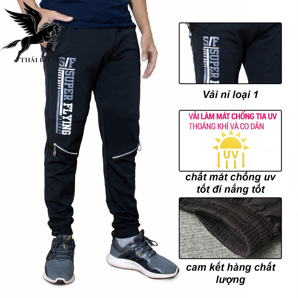 Quần thể thao nam dài thun LOẠI 1 chống UV đi nắng cực thoải mái loại quần dài thun nam vải mát DN30