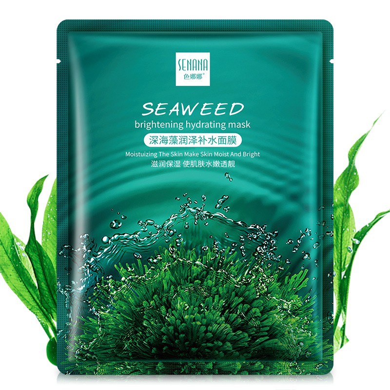 [N122] Mặt nạ Tảo biển cấp nước kiềm dầu và làm sáng da Seaweed brightening hydating Mask WINKBEAUTY
