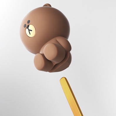 Muỗng, thìa cà phê Line Friends Thép không gỉ 304 tay cầm dài siêu dễ thương