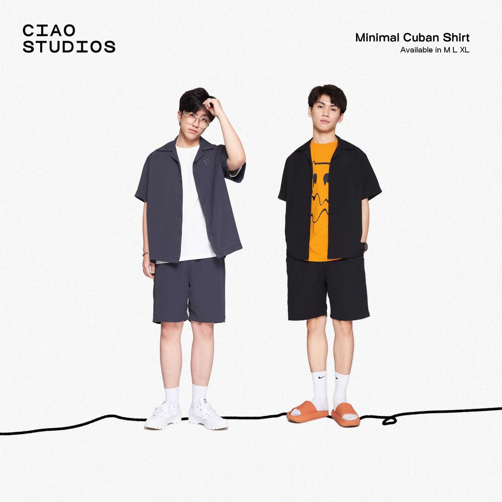 Áo sơ mi cổ vest ngắn tay CIAO Minimal | BigBuy360 - bigbuy360.vn