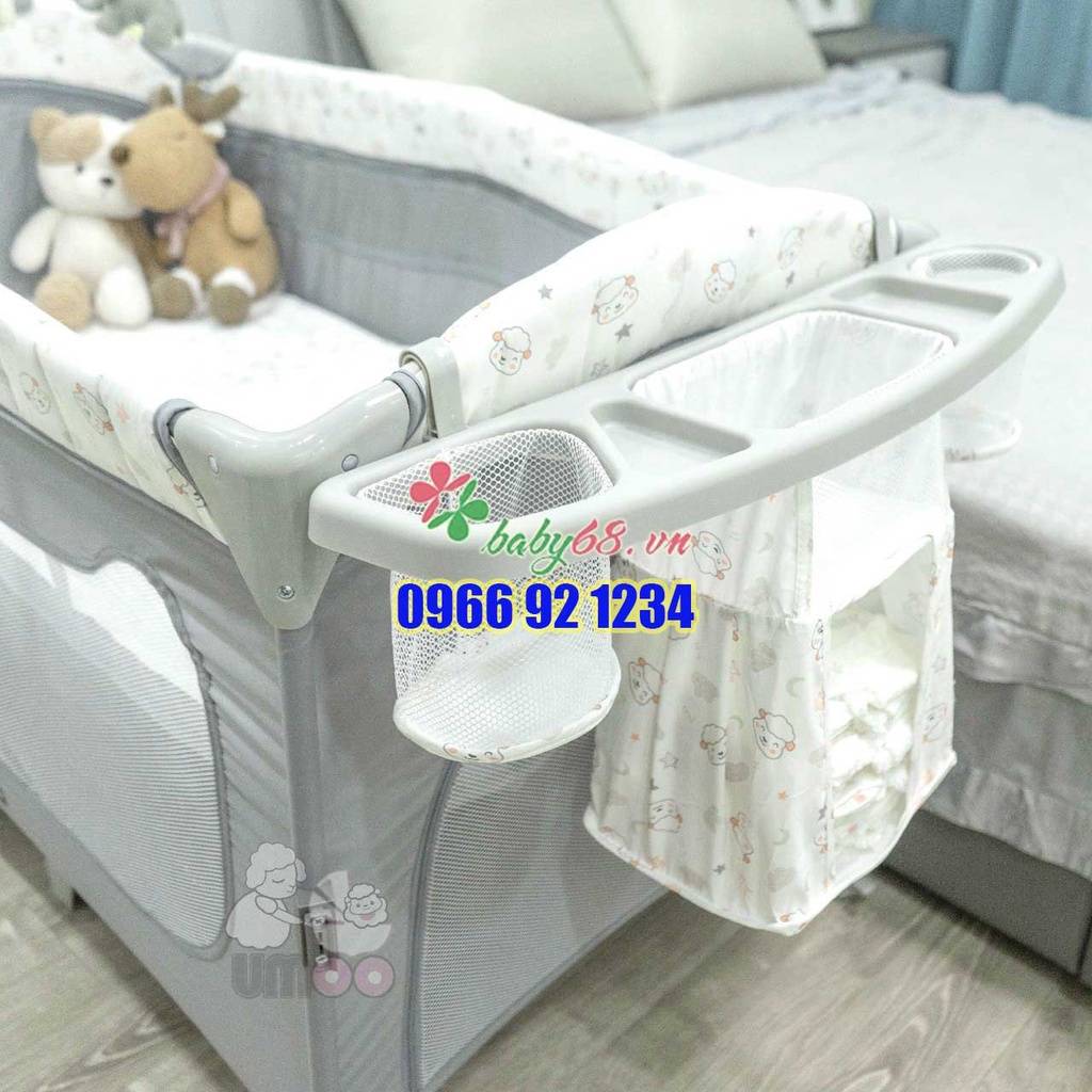 Nôi cũi vải gấp gọn đa năng Umoo hạ thành UM-08108