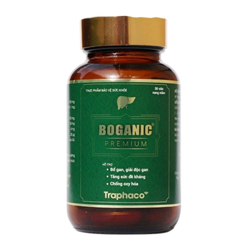 Bổ gan Boganic Premium ⚡ Tặng quà ⚡ Hộp 30 viên Giúp giải độc gan, Hạ men gan, Tăng đề kháng