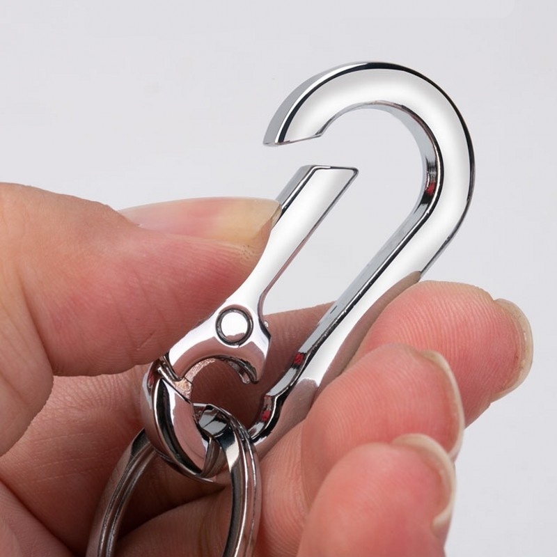 Móc Khóa Đeo Thắt Lưng Bằng Thép Không Gỉ Hình Quả Bầu Thời Trang Chống Thất Lạc
