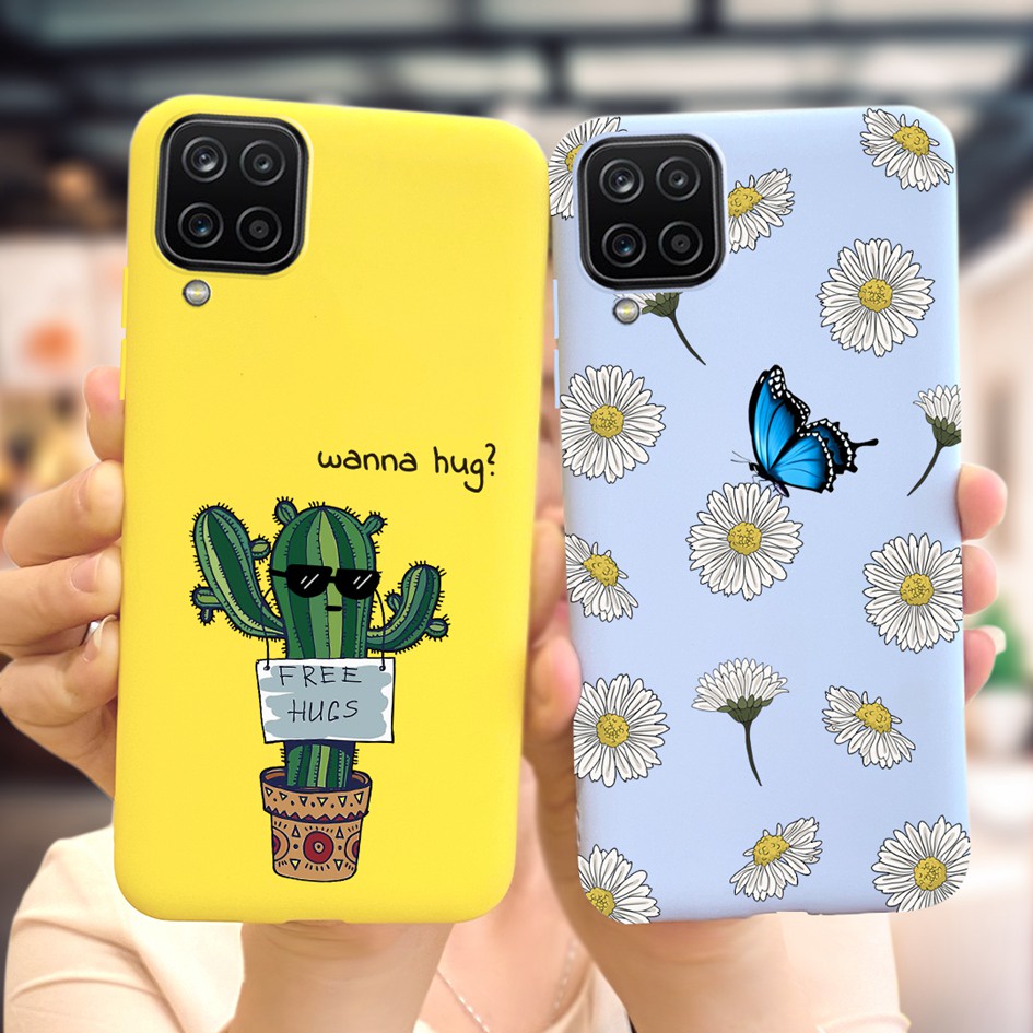 Ốp điện thoại mềm chống sốc hợp thời trang cho Samsung Galaxy A12 M12 A12 F12 SM-A125F