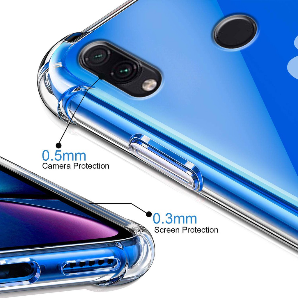 Ốp lưng Xiaomi Redmi Note 7 9 9A 9C 9T 10 10A 4G 11T 11 Lite Poco M4 Pro 11S 5G Silicone Trong suốt Chống sốc
