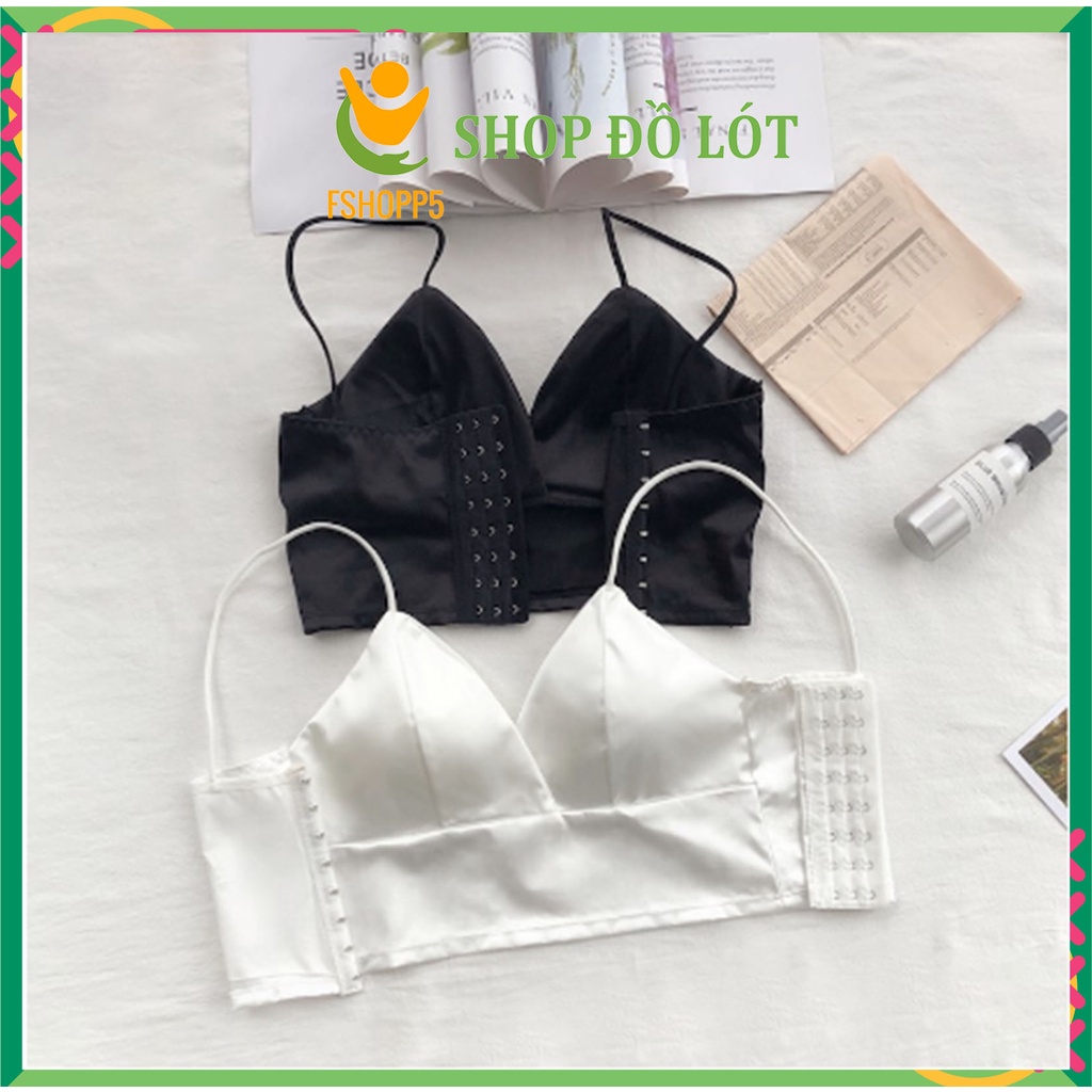 Áo Bra Lụa Nữ Kiểu Sexy Chất Phi Lụa Mềm Mịn Mát Có Đệm Mút Mỏng BRA03