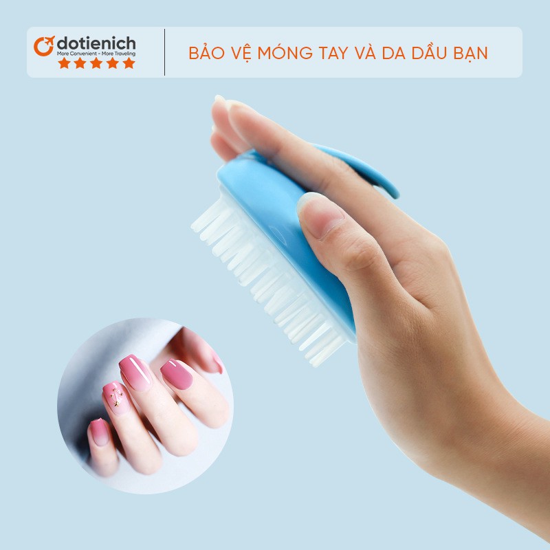 Lược gội đầu mát xa giảm rụng tóc và làm sạch da đầu tiện dụng - dotienich