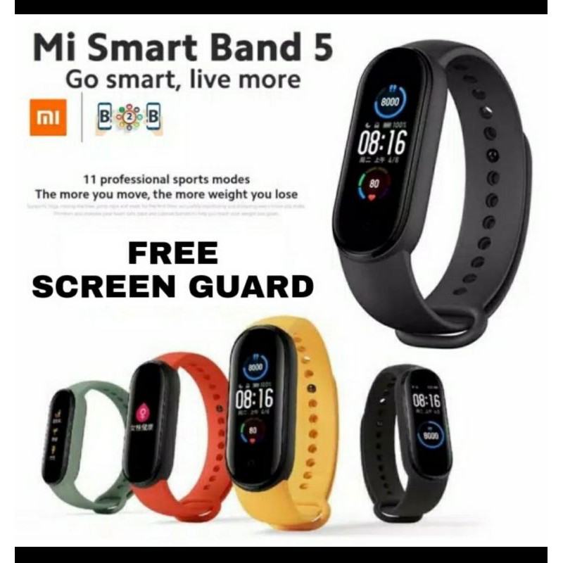 Vòng Đeo Tay Thông Minh Xiaomi MI Band 5-5 - Note 4