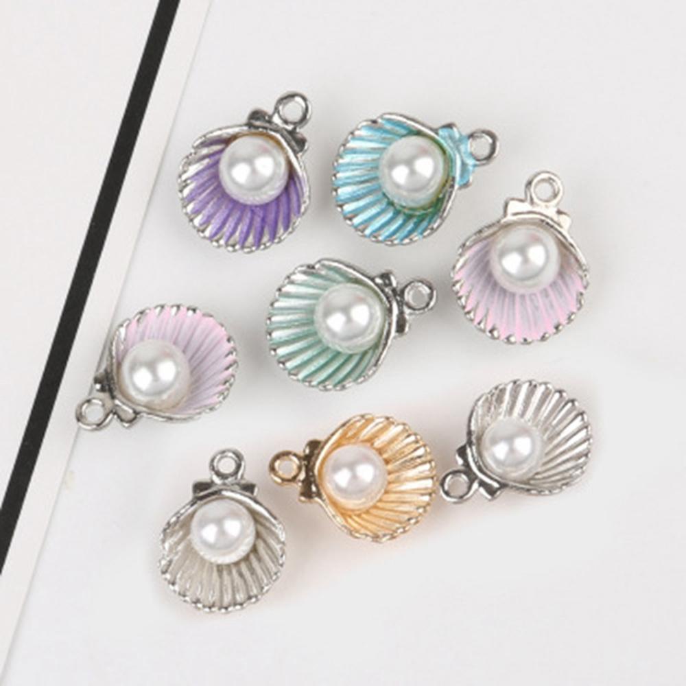 ROSE Bộ 10 Mặt Vòng cổ Hình Vỏ Sò Kích Thước 12x15mm