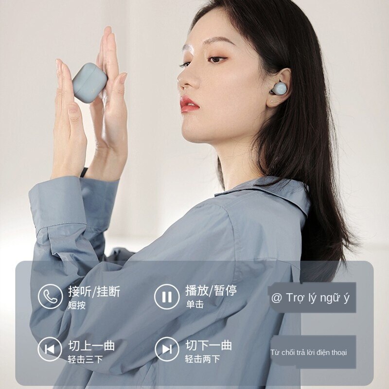 Edifier（EDIFIER） MiniBuds Tai nghe bluetooth không dây thật, tai nghe hai tai, phiên bản trung tâm thể thao, không thấm nước, Huawei AppleoppoĐa Năng