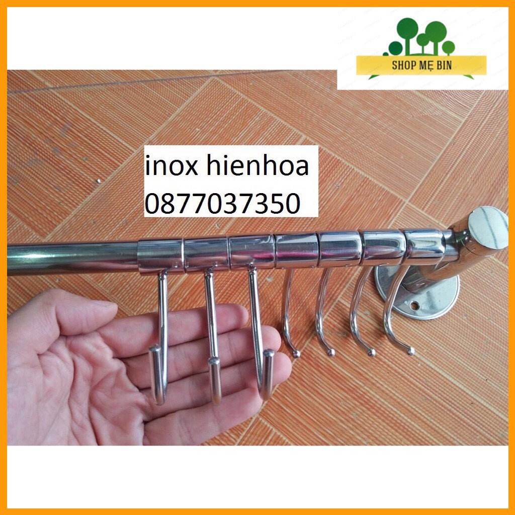 Giá treo xoong nồi trên tường inox 304, treo rổ rá, treo đồ móc treo di động (hàng cực đẹp)