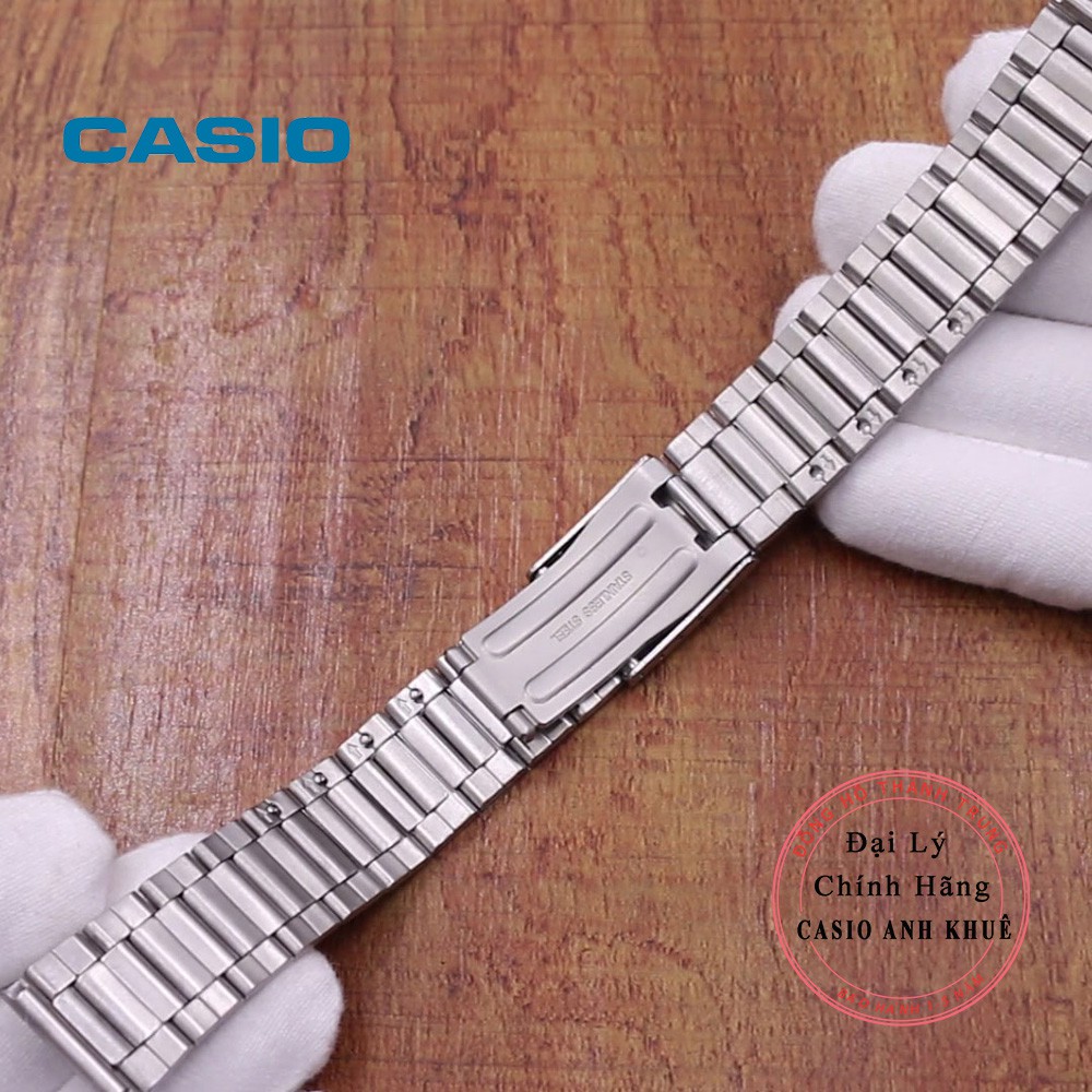 Dây đồng hồ Inox casio chính hãng cỡ 20mm