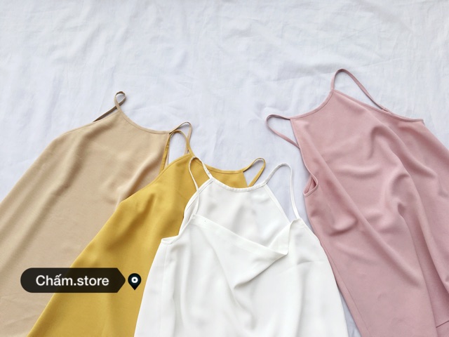 SẴN - Áo hai mặt 2IN1 cổ yếm+hai dây-halterneck+camisole (designedbyChấm)