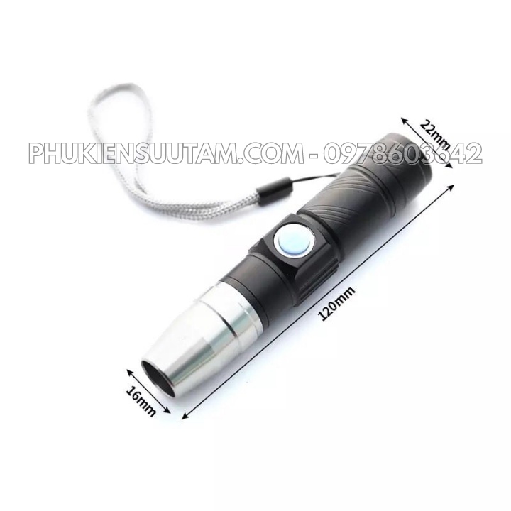 Đèn Soi UV 365mm Đầu Sạc USB Soi Ngọc Bích Màu Hổ Phách , soi dấu bảo an chìm trên giấy tờ - SP005714