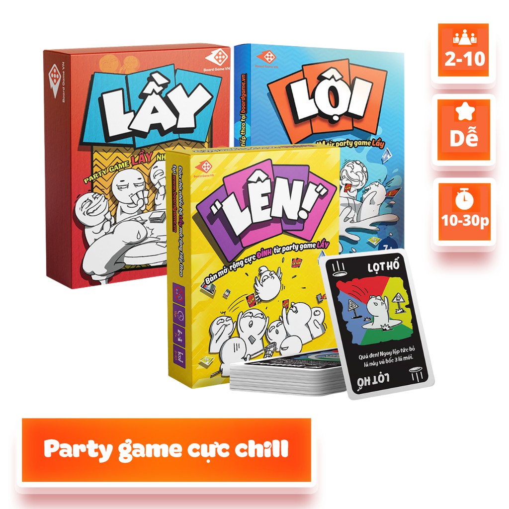 Combo thẻ bài Lầy- Lội- Lên - Party game