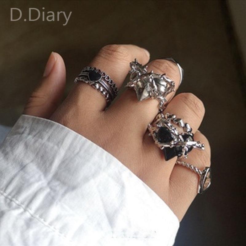 Bộ Trang Sức Mạ Bạc Hình Trái Tim Đơn Giản Cho Nam Nữ