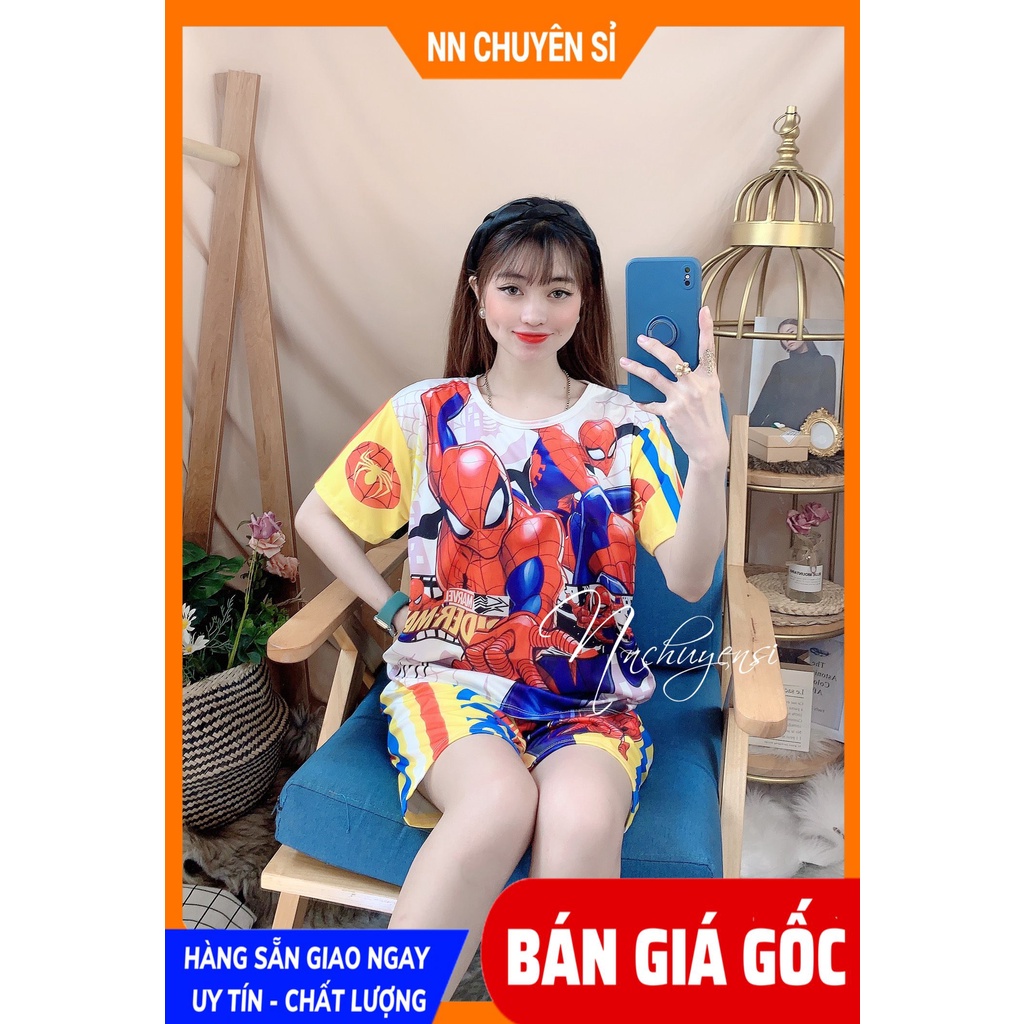 Đồ bộ siêu nhân cho bé trai size từ 7kg đến 47kg chất thun mềm mịn mát Đồ bộ hoạt hình dễ thương DBRBD SIZE 4 - M