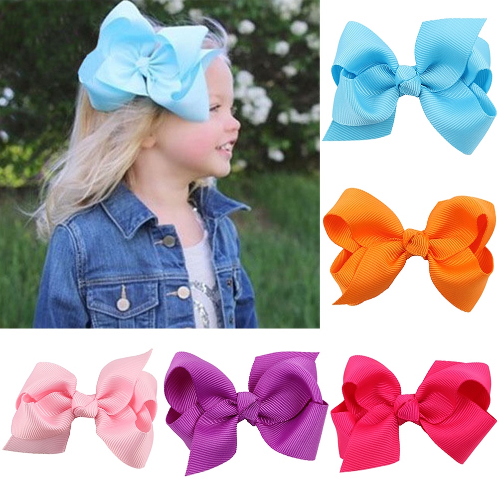 Kẹp Tóc Nơ 8cm Cho Bé Gái