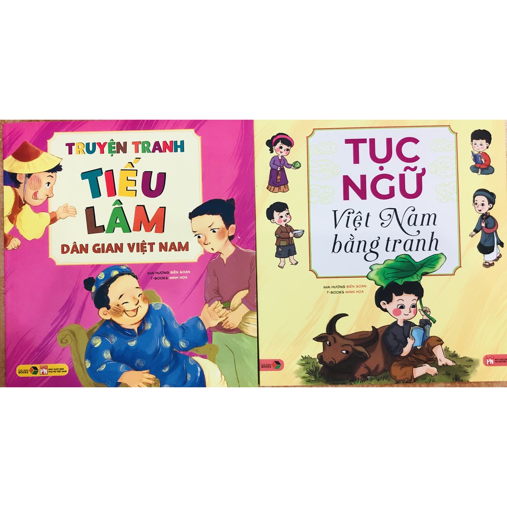 Sách - Combo Truyện Tranh Tiếu Lâm Dân Gian Việt Nam + Tục Ngữ Việt Nam Bằng Tranh