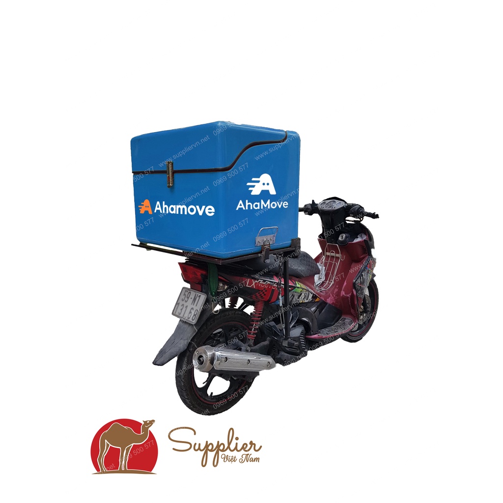 Thùng composite chở hàng giao nhận bằng xe máy 💖FREESHIP💖 kích thước 66x52x47CM MSP: TCH010