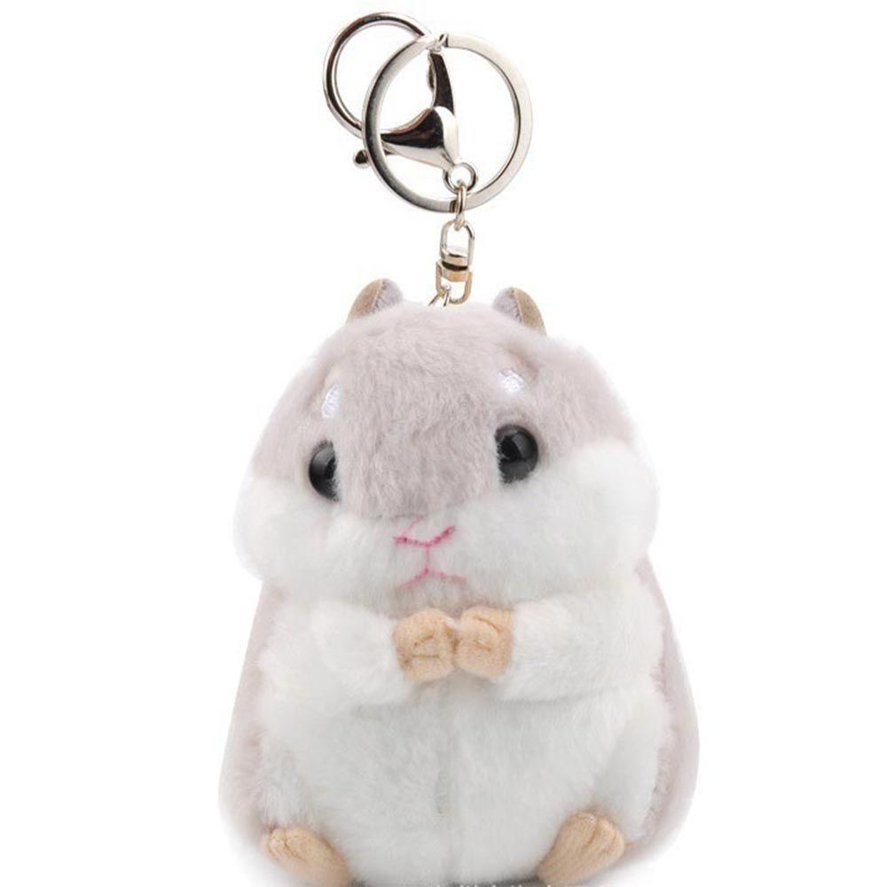 Móc Khóa Hình Chuột Hamster Nhồi Bông Dễ Thương