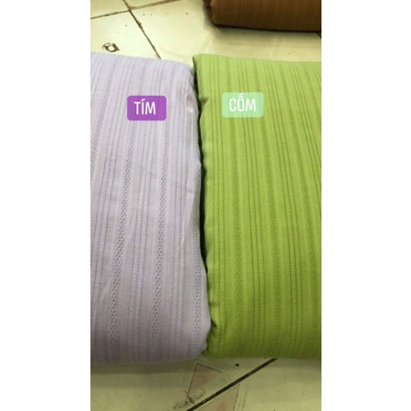 Vải đũi thô thêu kẻ chìm