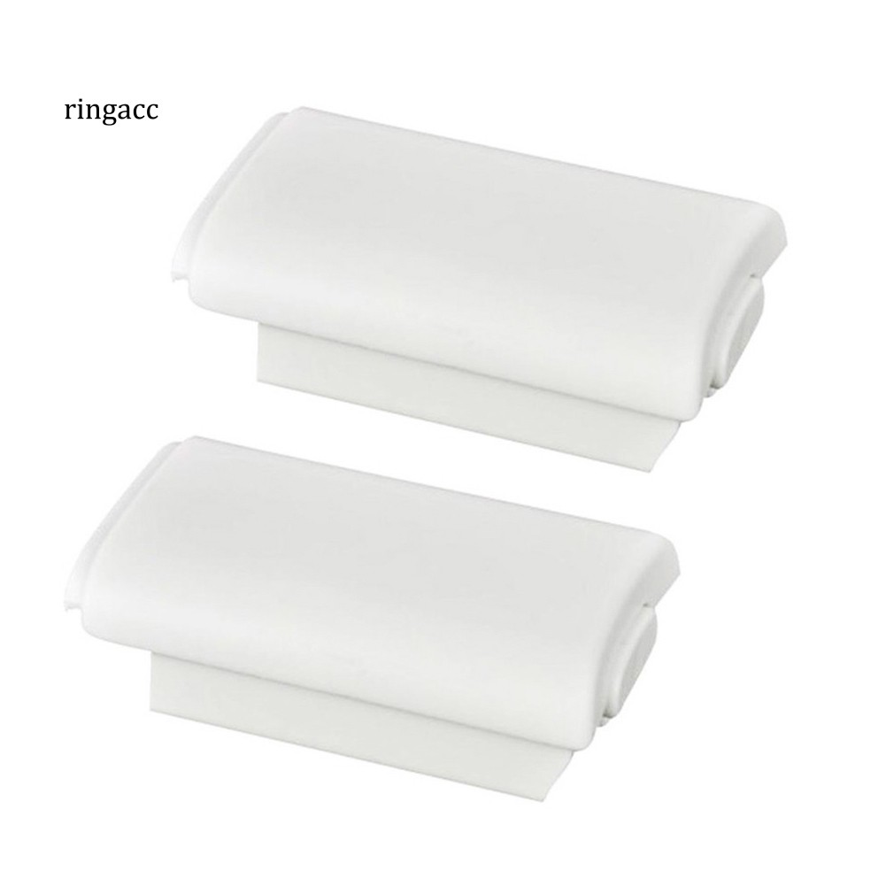 【RAC】2Pcs AA Battery Plastic Hard Back Cover Case Protector for Xbox 360 Controller