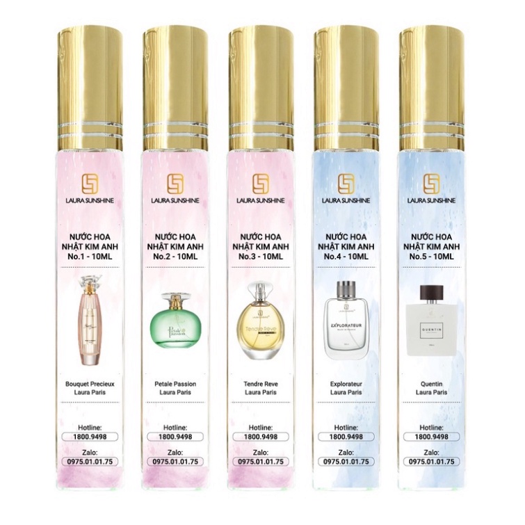 Mẫu Chiết Nước Hoa Pháp Laura Paris Nhật Kim Anh 10ml Chính Hãng
