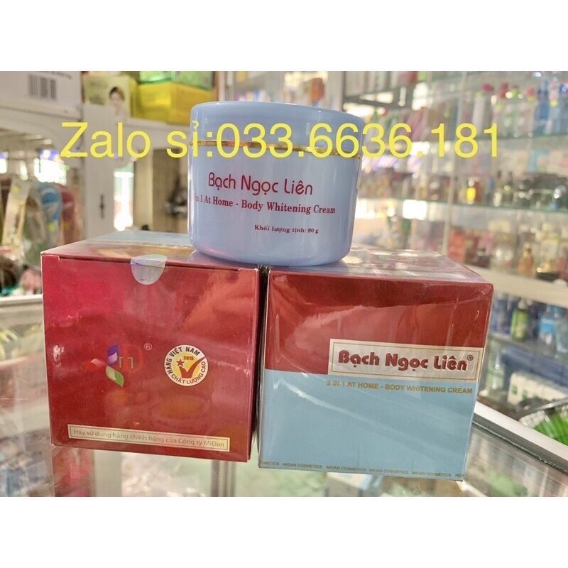 Kem Trắng Da Body Bạch Ngọc Liên Hủ Xanh (Chuẩn Hàng)