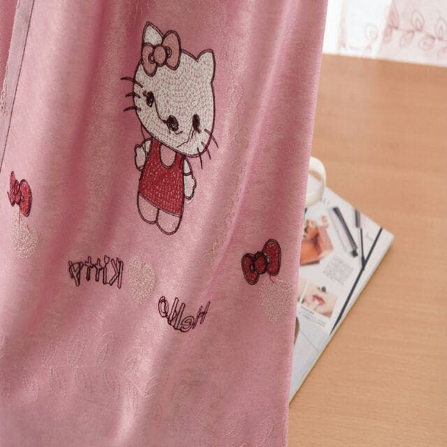 rèm kitty thêu chỉ cao cấp ( nhiều kích thước )