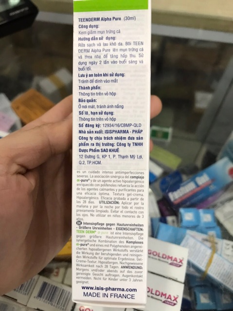 Kem Dưỡng Da, giúp Giảm Mụn ISIS Pharma Teen Derm K (30ml)