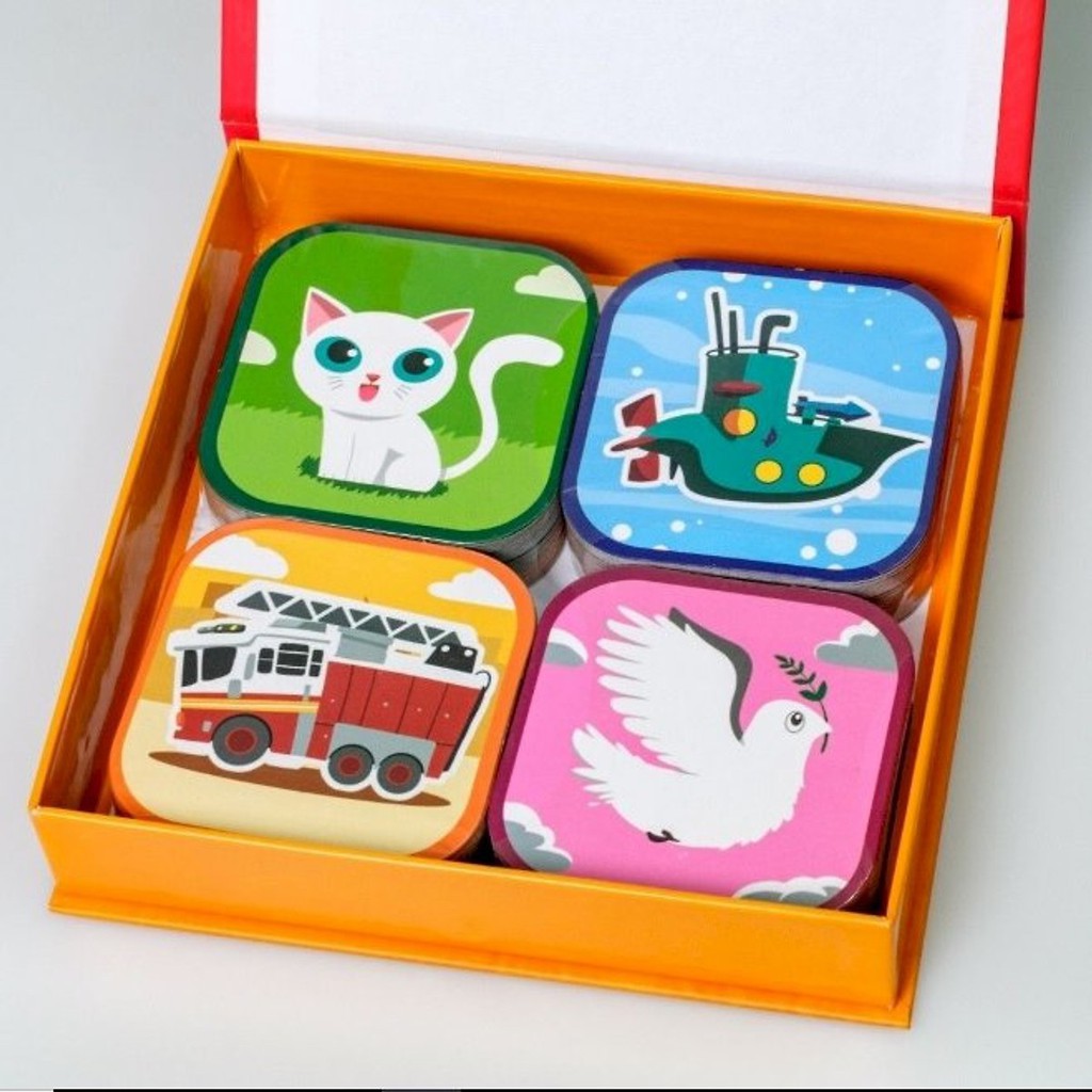 [ Gía siêu rẻ ] Hộp 60 thẻ animals 4D (thẻ thực tế ảo)