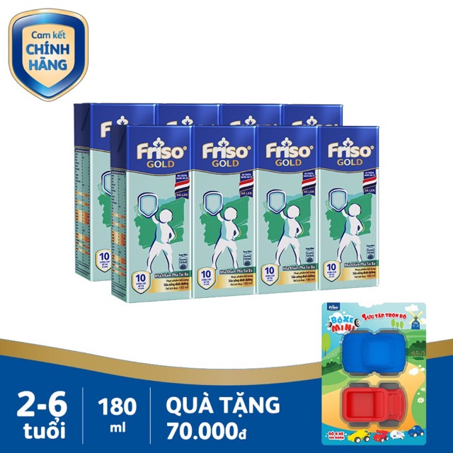 Sữa bột pha sẵn Friso Gold 180ml combo 2 lốc