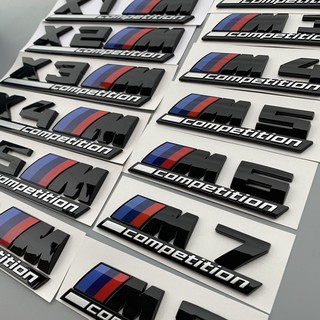 Logo BMW thunder M M M1 M2 M3 M4 M5 M6 cạnh tranh logo phía sau 3 series 5 series X3 X4 X5 X6 Nhãn dán logo ô tô logo phía sau