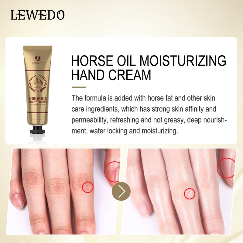 Kem dưỡng ẩm da tay LEWEDO chiết xuất dầu ngựa 30g
